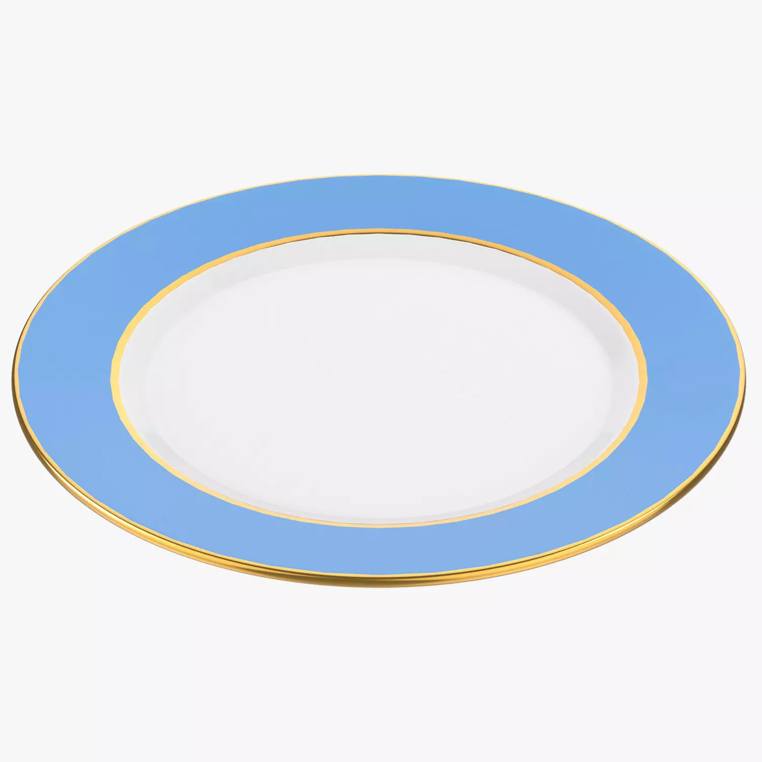 Ceramic Plate Low-poly 3D model