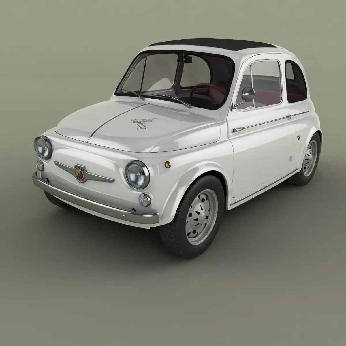 Abarth 595 SS 3D model_0