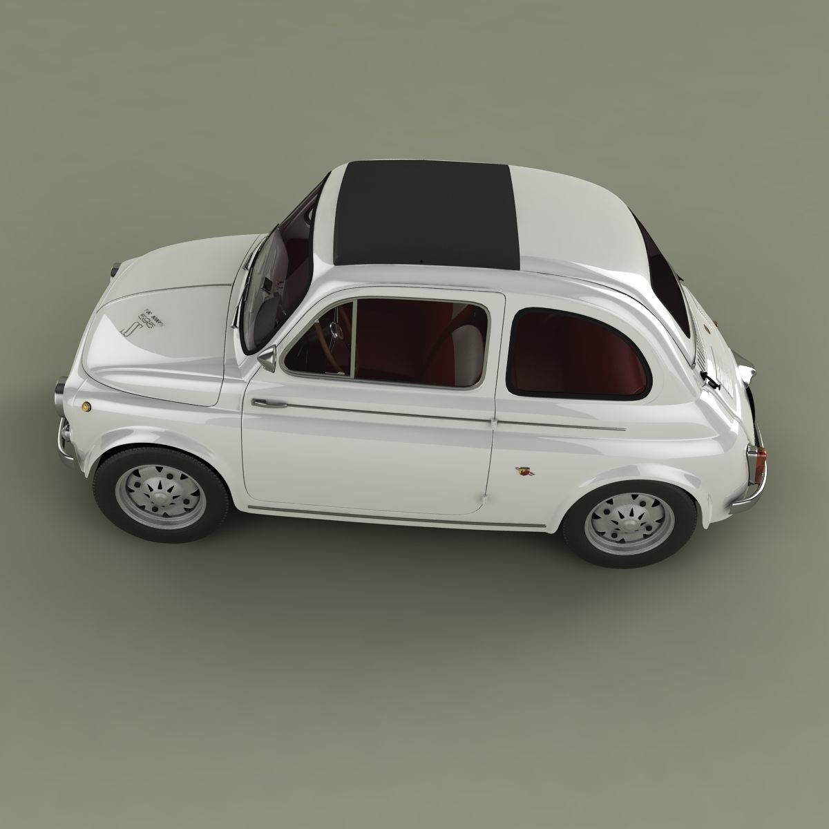 Abarth 595 SS 3D model_6