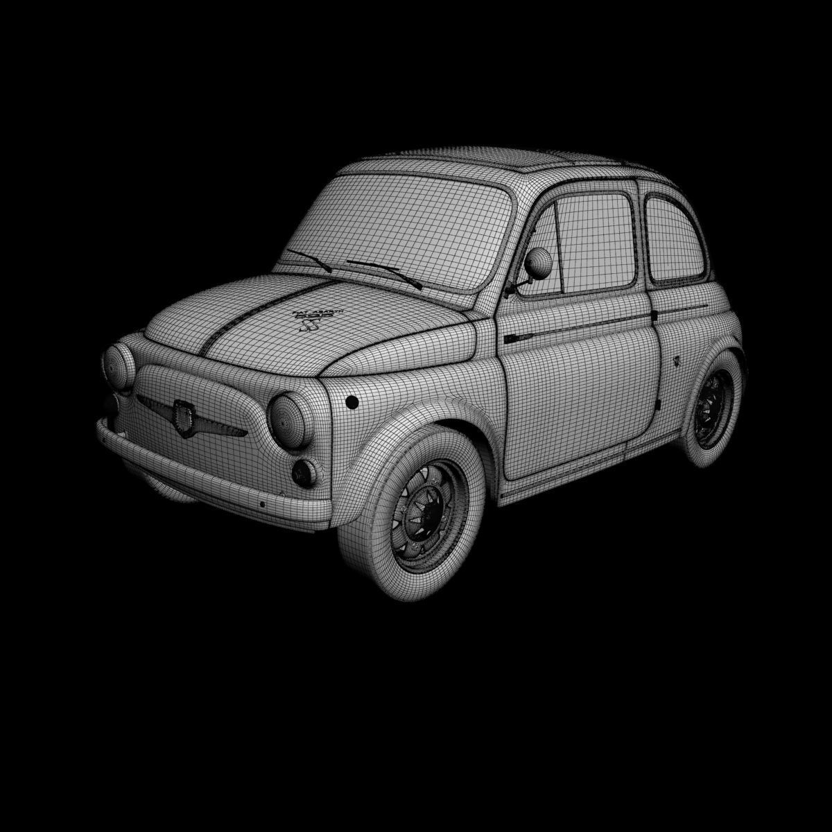 Abarth 595 SS 3D model_14