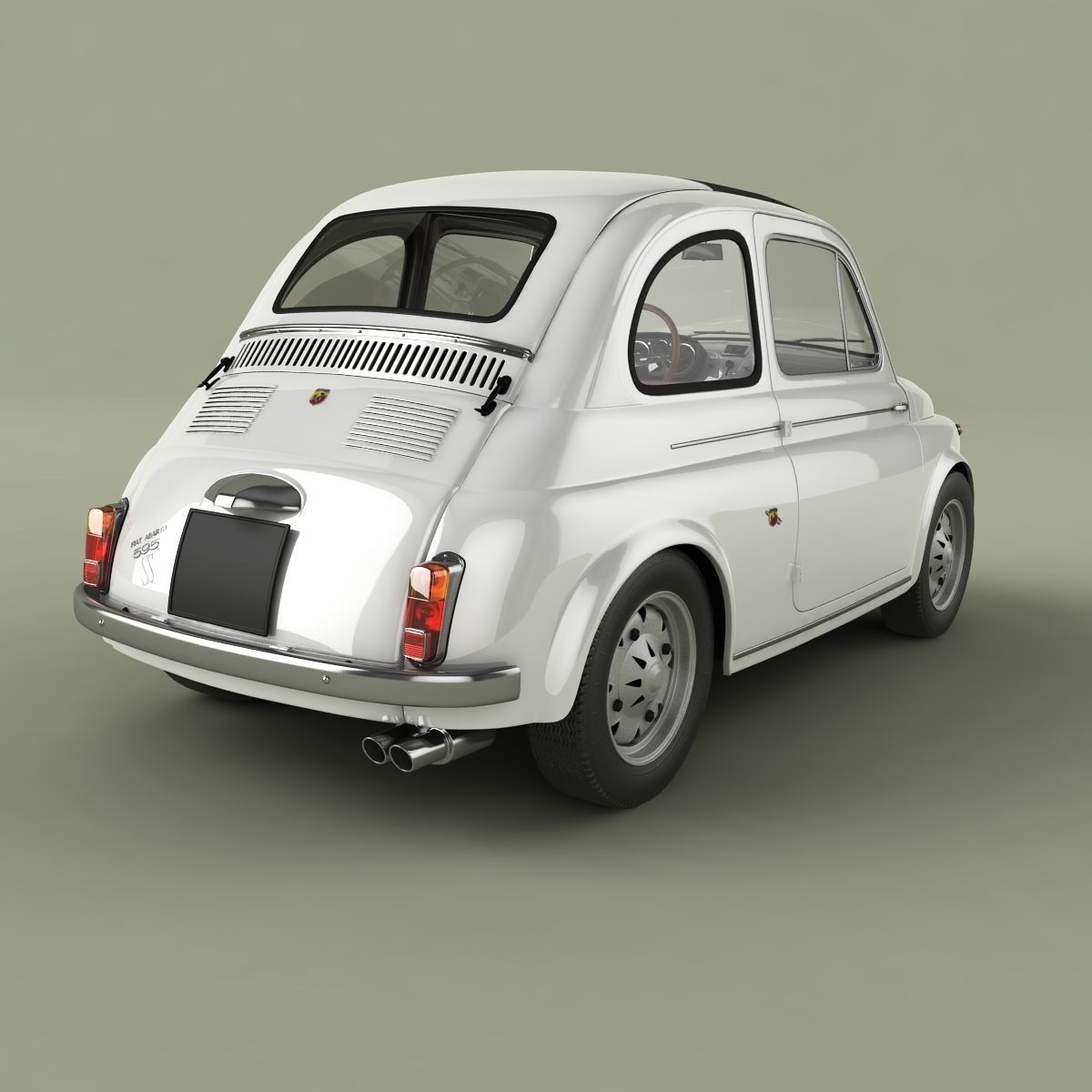 Abarth 595 SS 3D model_2