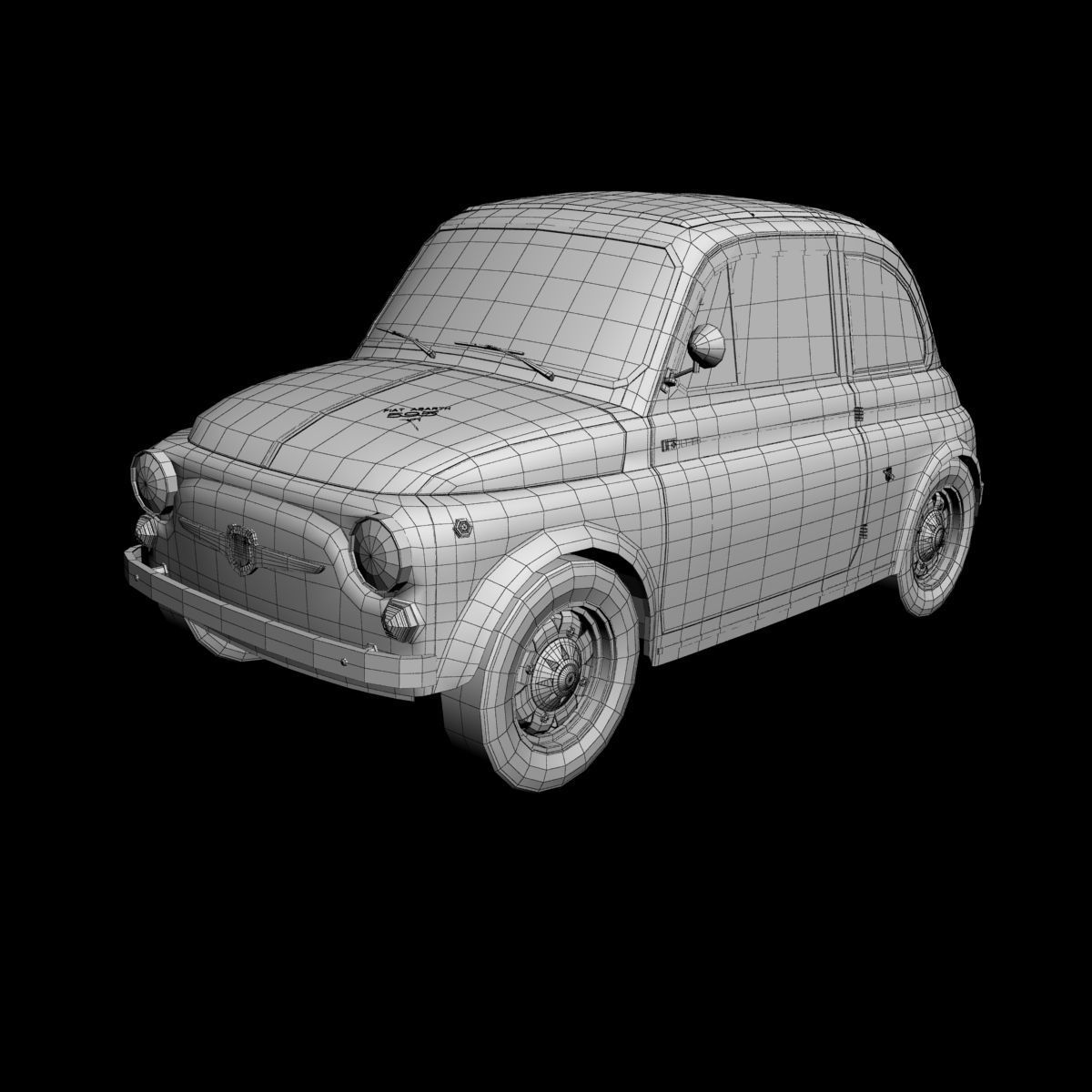 Abarth 595 SS 3D model_13