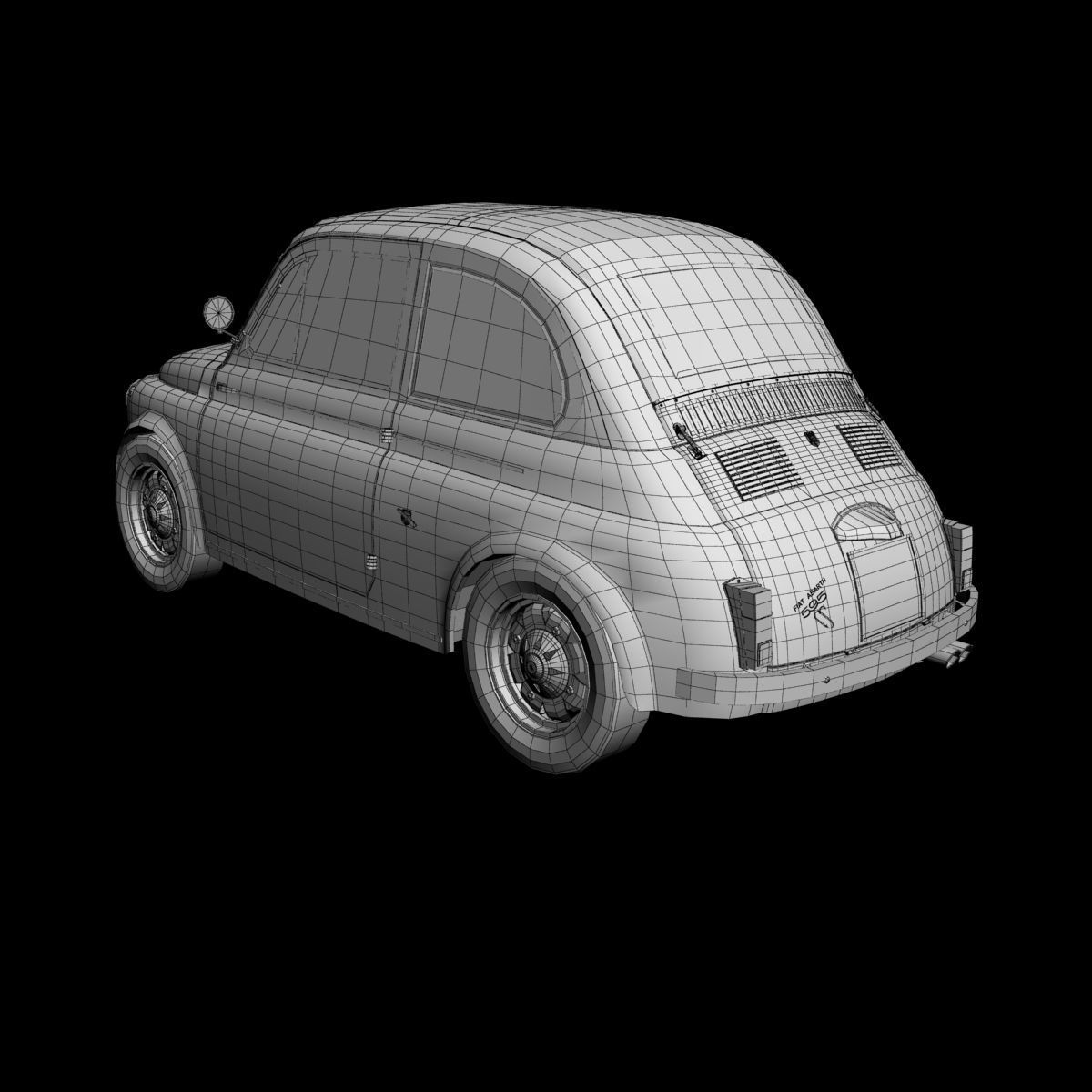 Abarth 595 SS 3D model_15