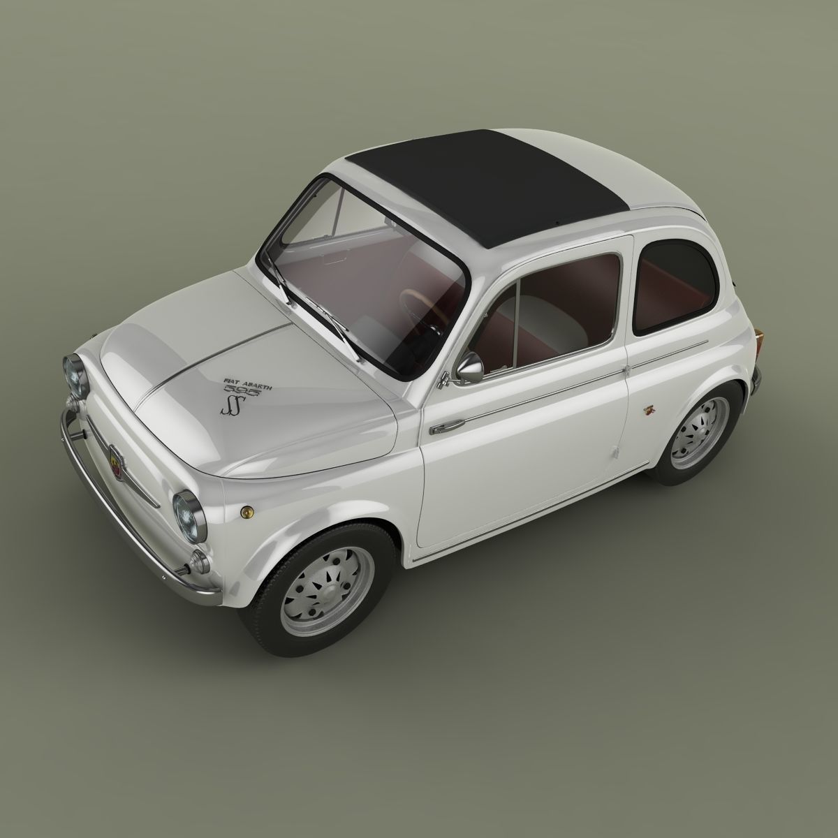 Abarth 595 SS 3D model_5