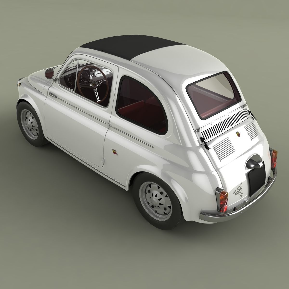 Abarth 595 SS 3D model_7