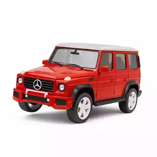 Vibrant Modern Luxury SUV Low-poly 3D model 2