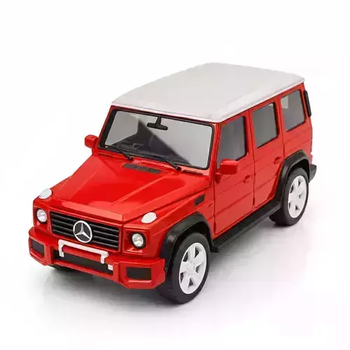 Vibrant Modern Luxury SUV Low-poly 3D model 6