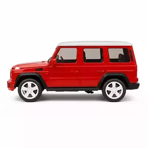 Vibrant Modern Luxury SUV Low-poly 3D model 5