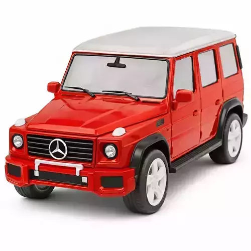 Vibrant Modern Luxury SUV Low-poly 3D model