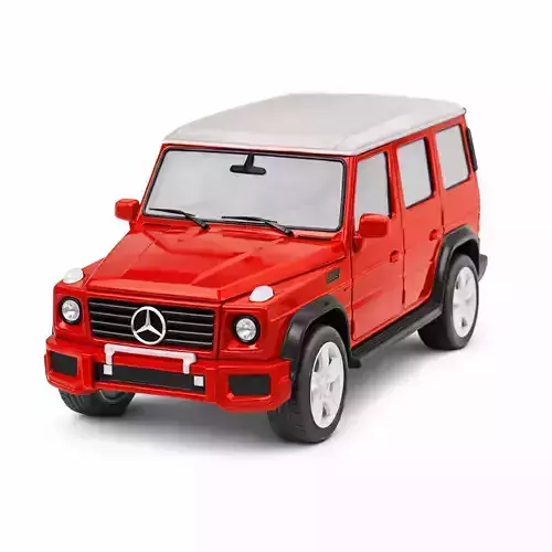 Vibrant Modern Luxury SUV Low-poly 3D model 7