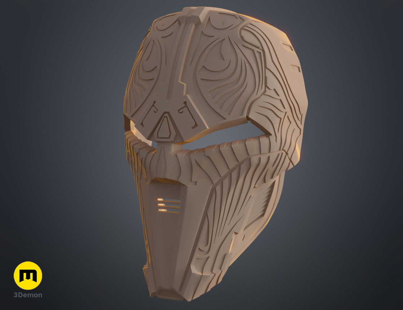 Sith Acolyte Star Wars mask printable 3D print model_6