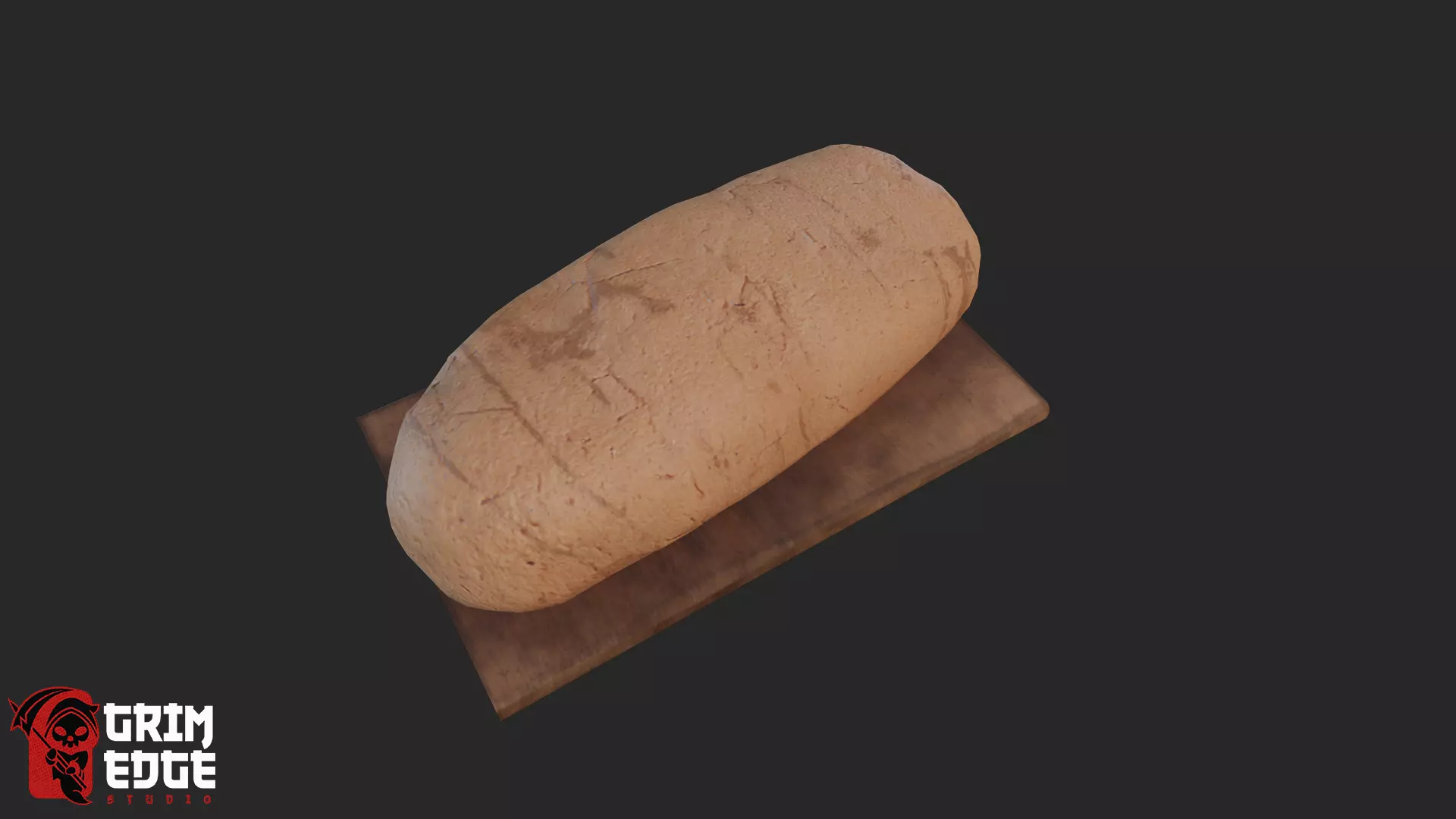 Bakery Bread Loaf Low-poly 3D model