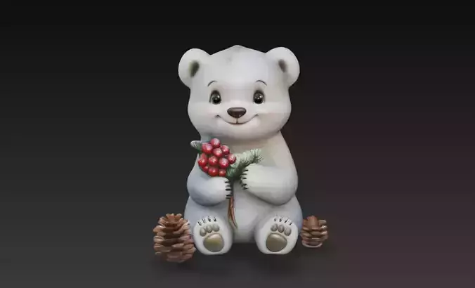 Christmas Creations - Teddy bear 3D print model