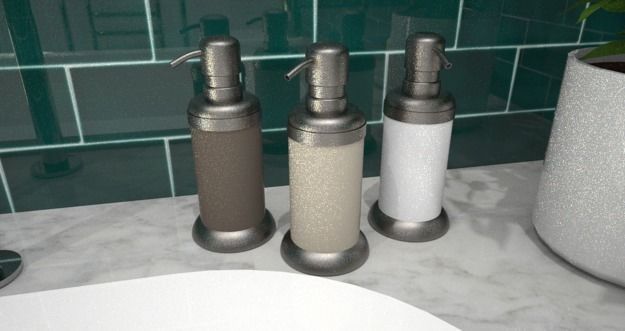 Complete bathroom 1 Low-poly 3D model_29