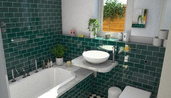 Complete bathroom 1 Low-poly 3D model_6