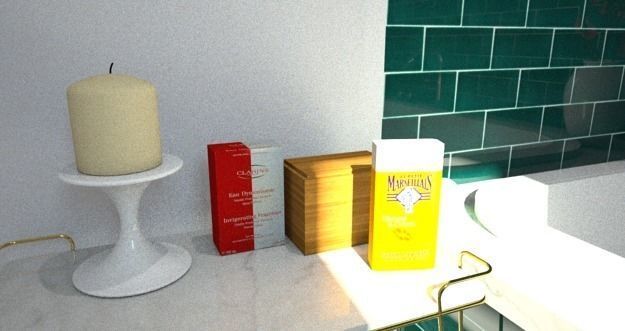 Complete bathroom 1 Low-poly 3D model_27