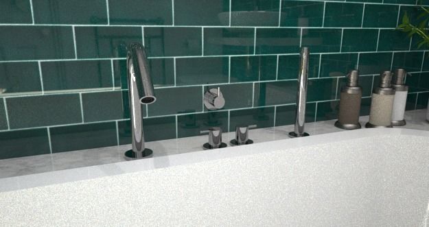 Complete bathroom 1 Low-poly 3D model_24