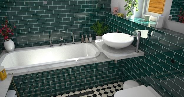 Complete bathroom 1 Low-poly 3D model_20