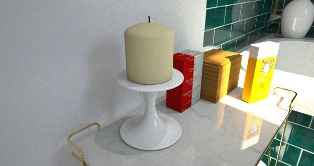 Complete bathroom 1 Low-poly 3D model_25