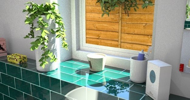 Complete bathroom 1 Low-poly 3D model_13