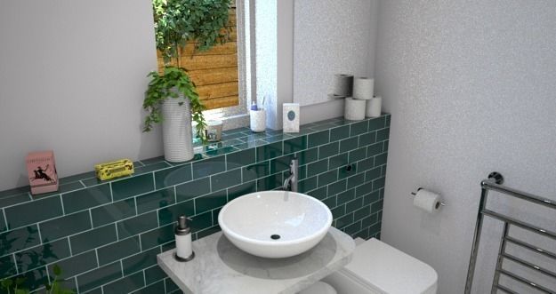 Complete bathroom 1 Low-poly 3D model_12