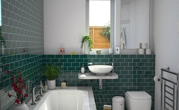 Complete bathroom 1 Low-poly 3D model_7