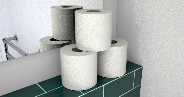 Complete bathroom 1 Low-poly 3D model_15