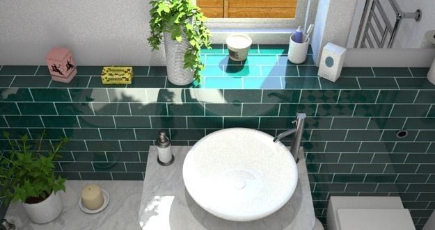 Complete bathroom 1 Low-poly 3D model_33