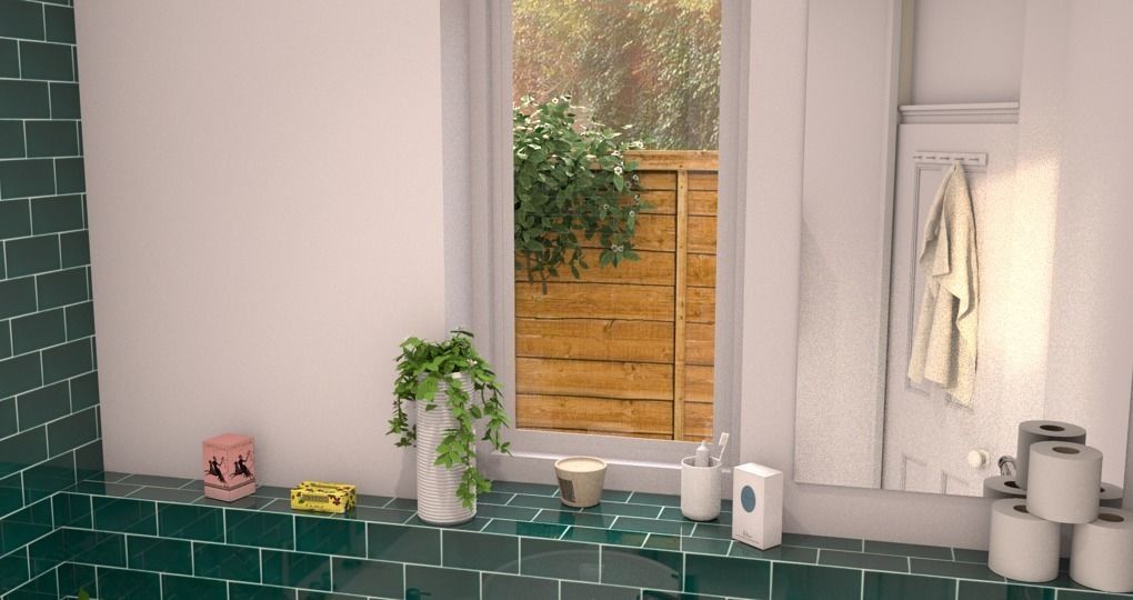 Complete bathroom 1 Low-poly 3D model_30