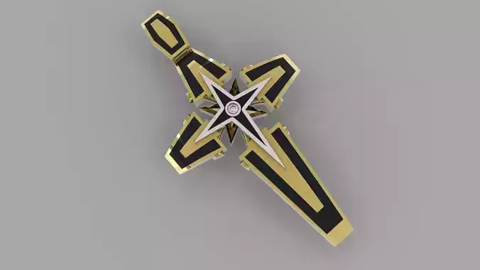 jewelry Cross with enamel 