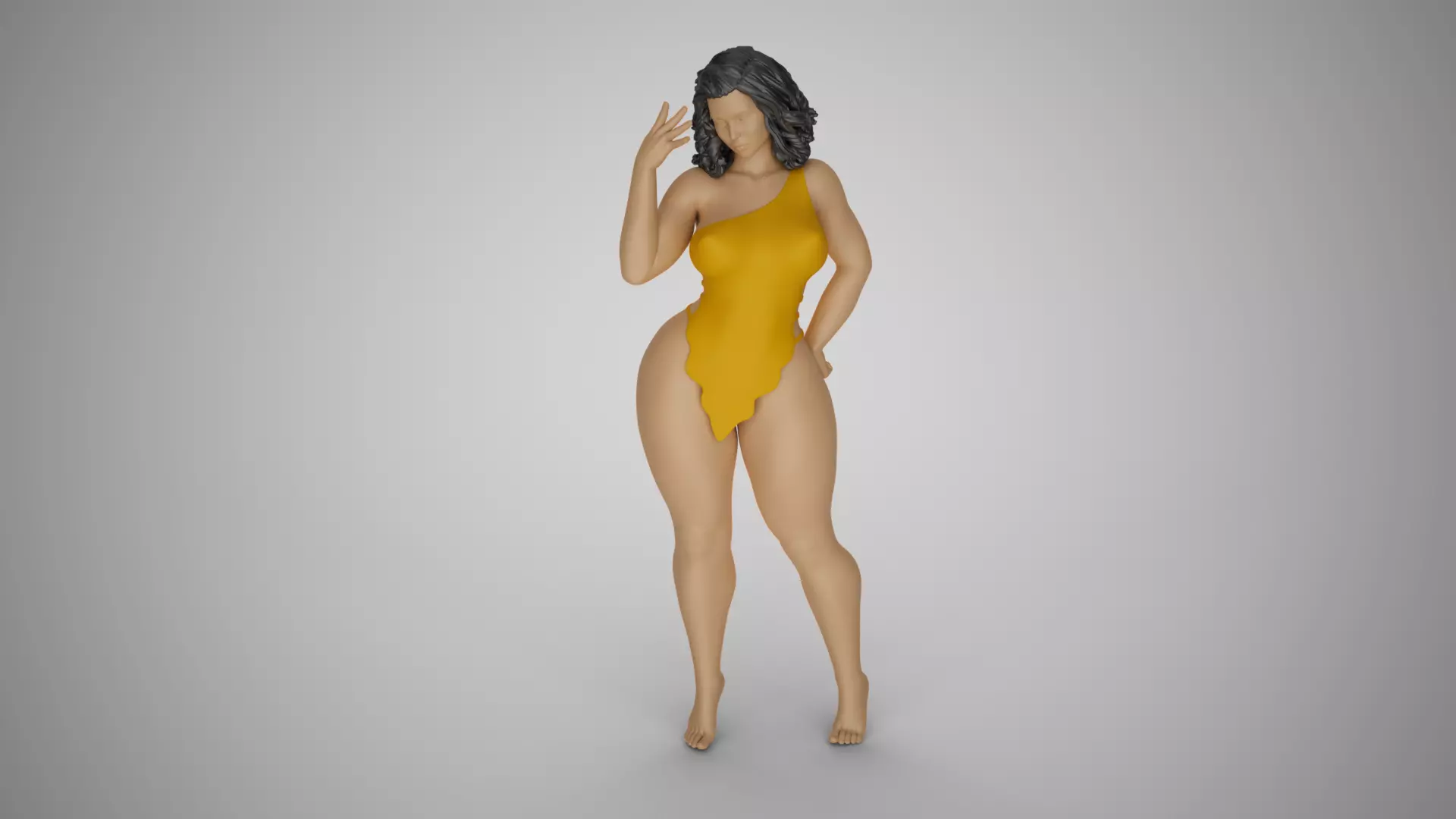 Female Upright Figure 3D print model