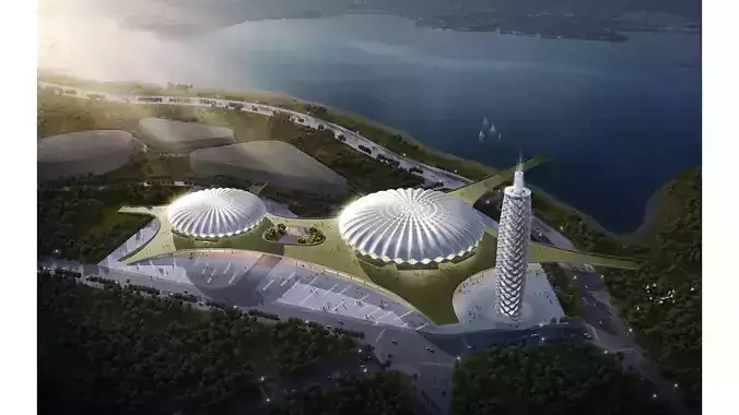 Binhai Sports Center 3D model