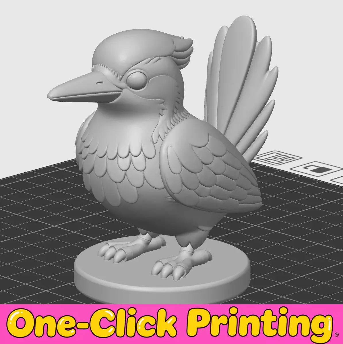 bird statue 3D print model