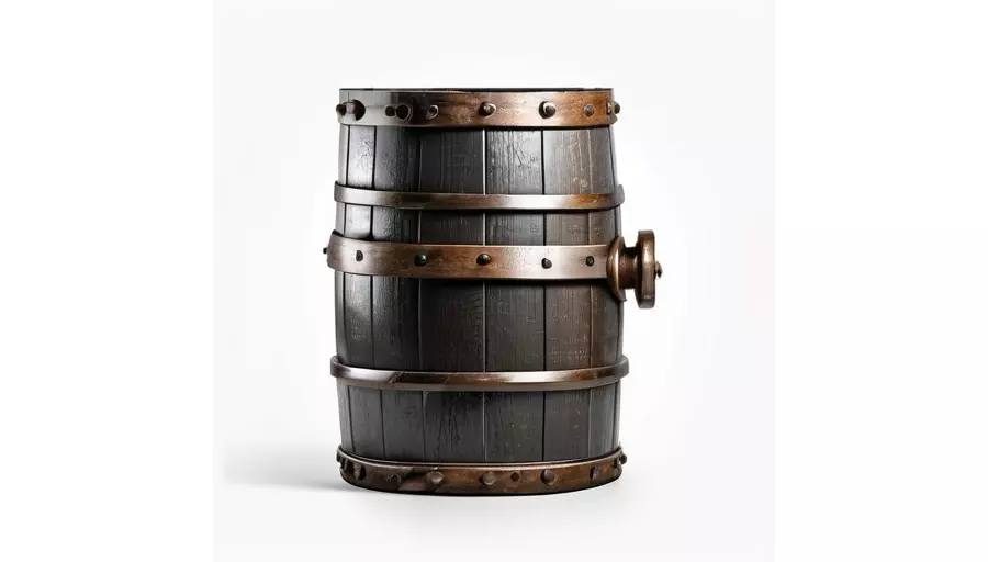 Historic Cannon Barrel for 3D print Low-poly 3D model