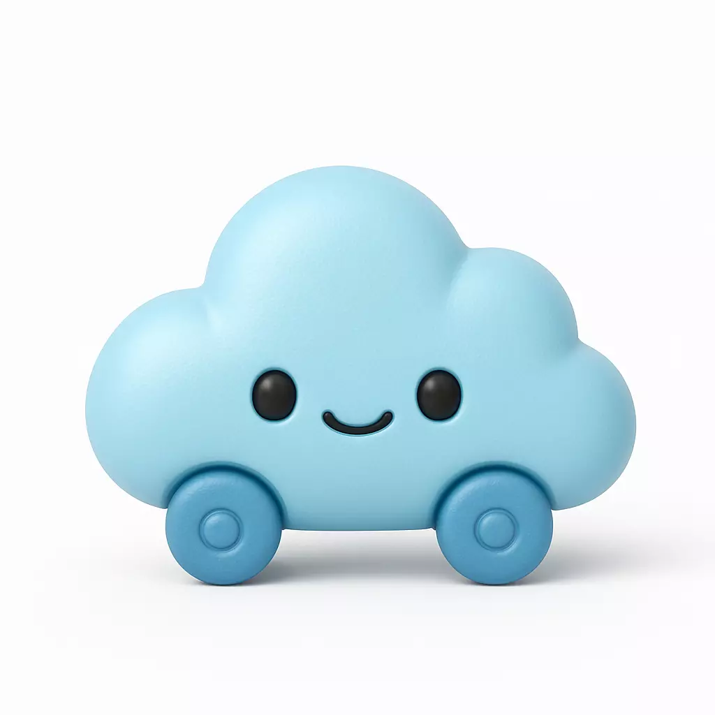 Baby Cloud Car 3D print model
