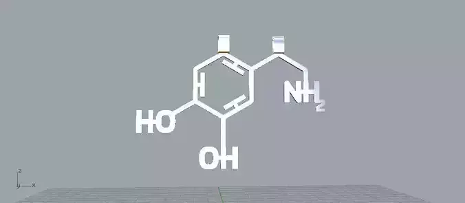 Happiness Molecule Pendant - Dopamine
