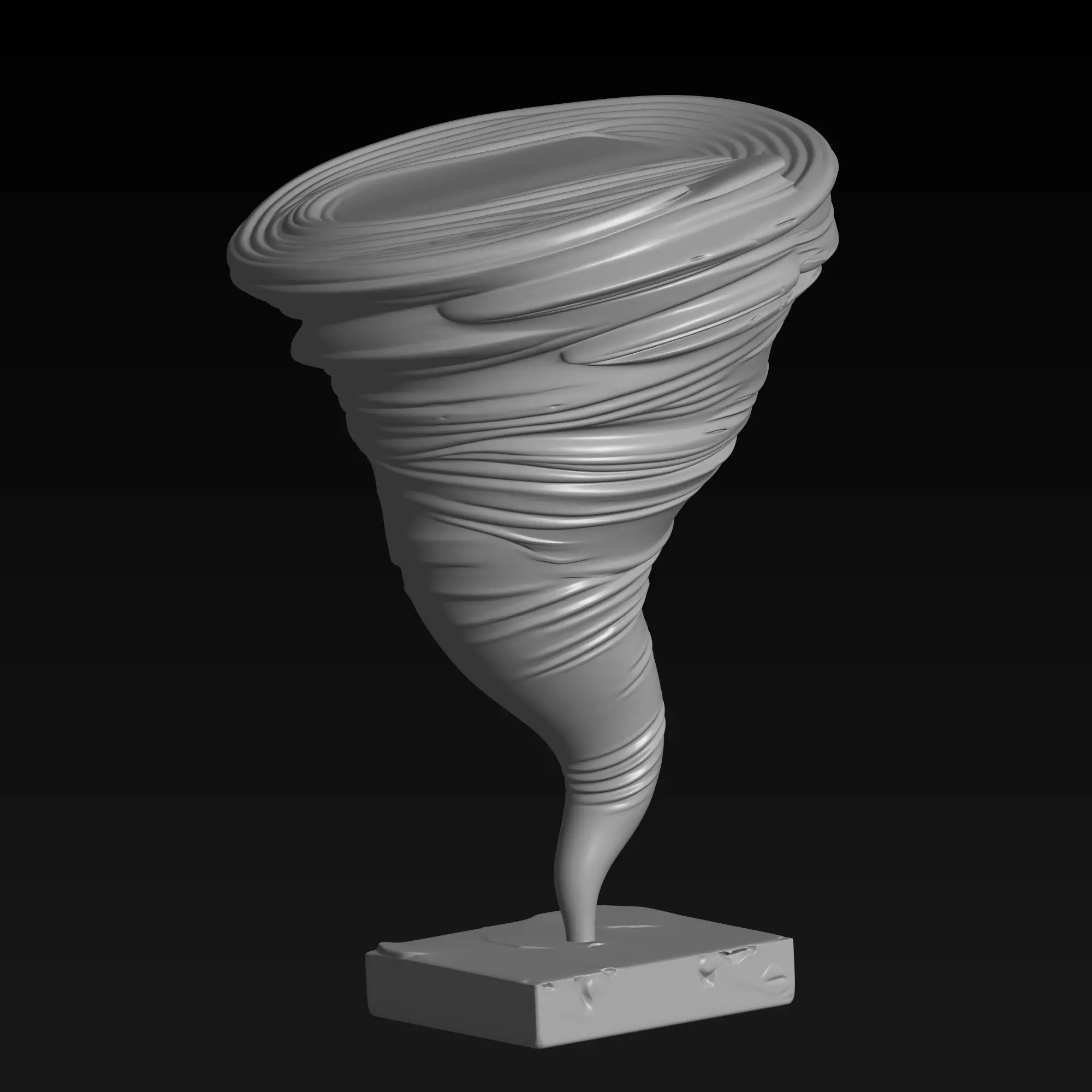 print ready Tornado Sculpture 3D print model