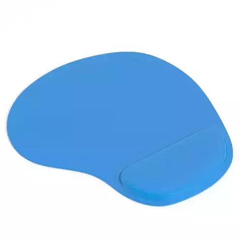 Mousepad With Wrist Support Blue
