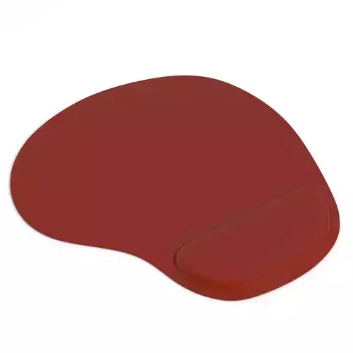 Mousepad With Wrist Support Red