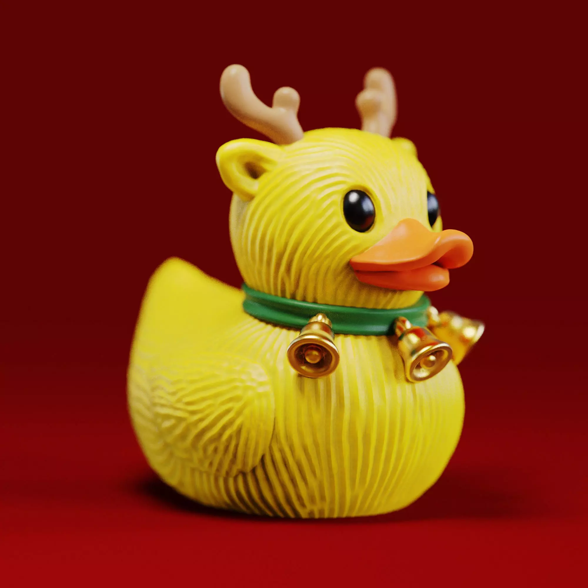 Duck reindeer 3D print model