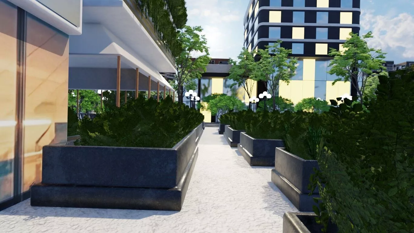 Urban Vertical Garden Complex 3D model