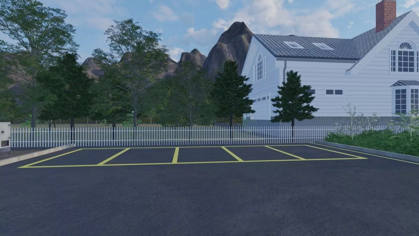 Gas Station Overview 3D model