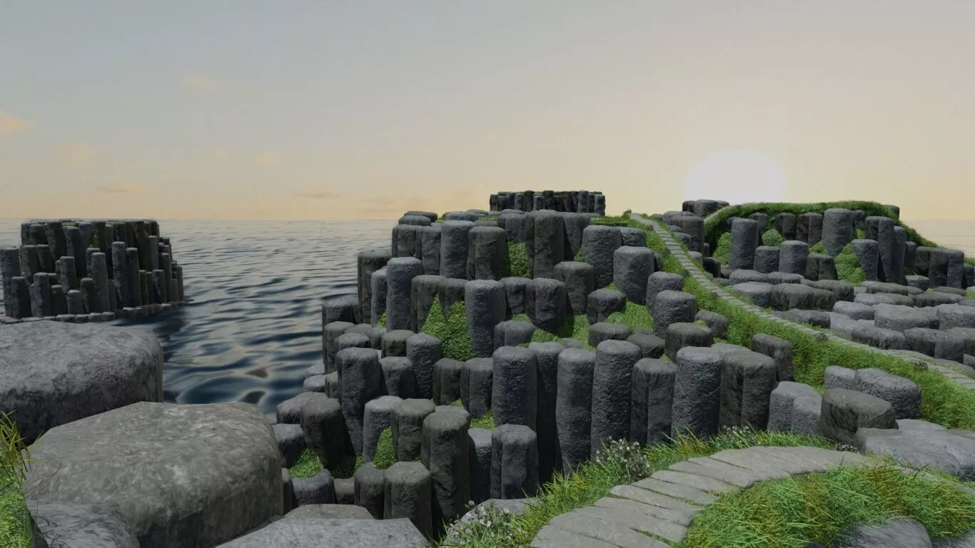 Hexagonal Island Formation 3D model