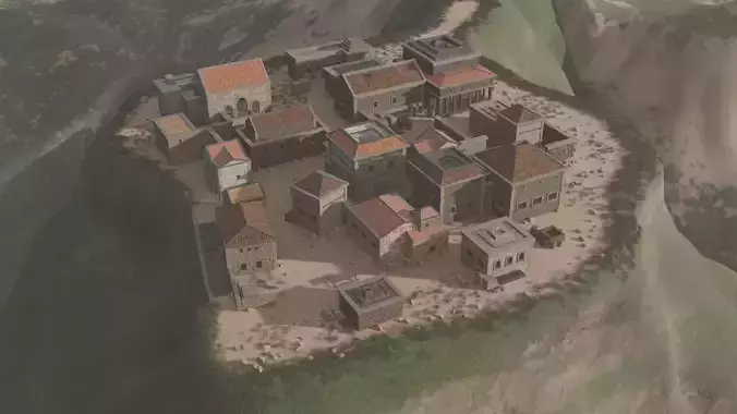 Mountain Village Settlement 3D model