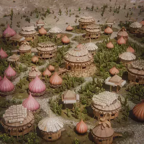Fantasy Village 3D model