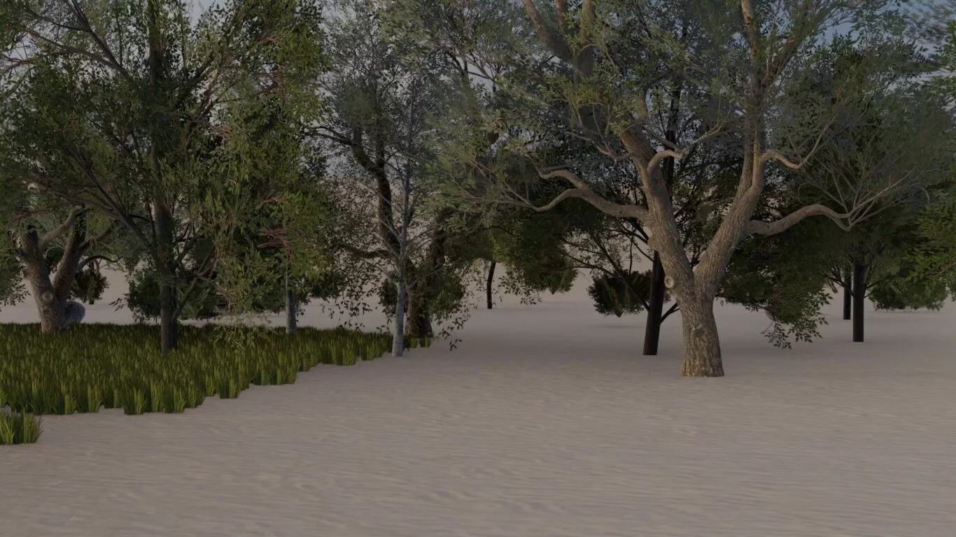 Traditional Village Scene 3D model