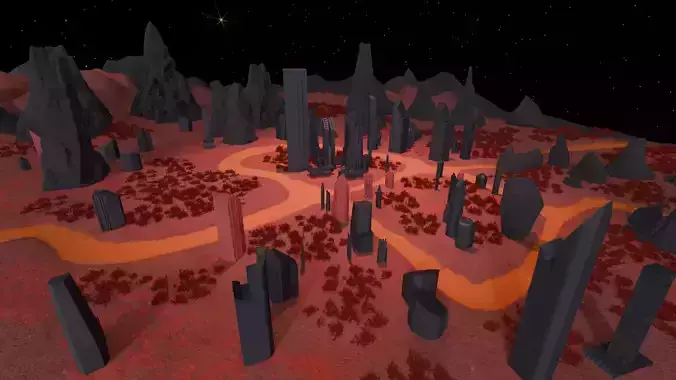 Crimson Ruins 3D model