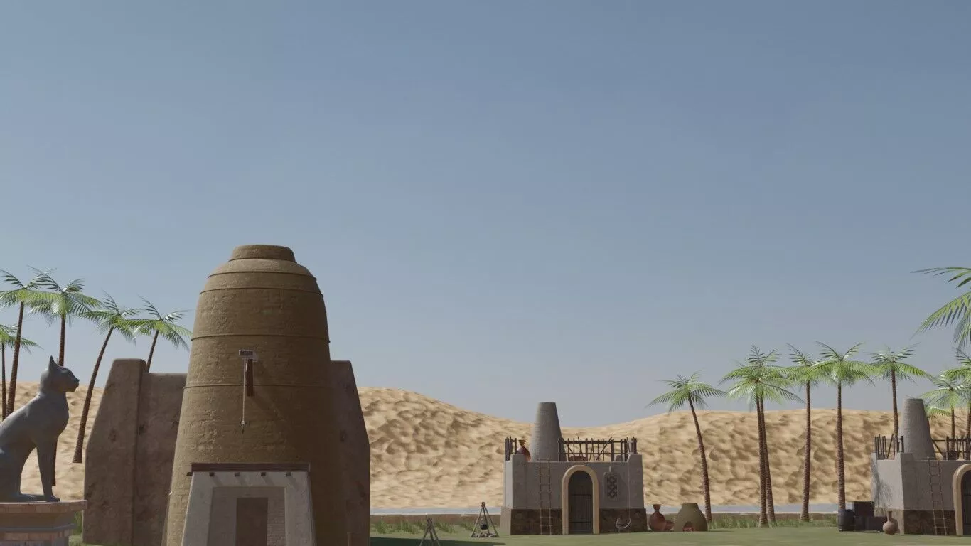 Ancient Egyptian Cityscape 3D model