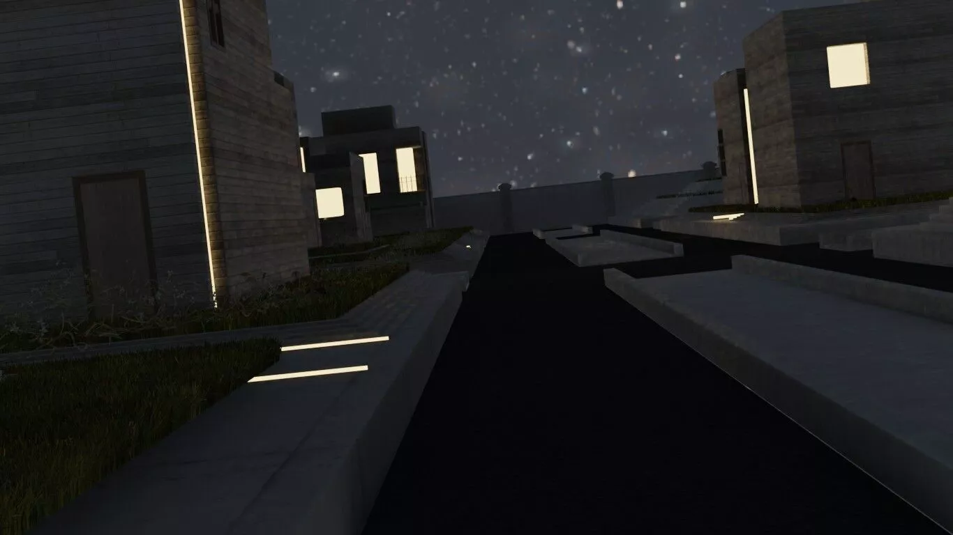 Urban Nightscape 3D model