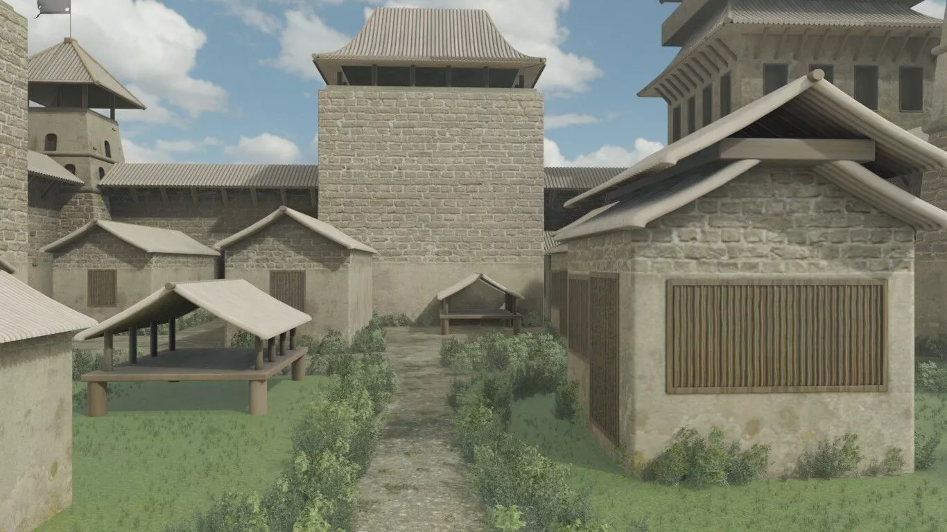 Medieval Fortification Model 3D model